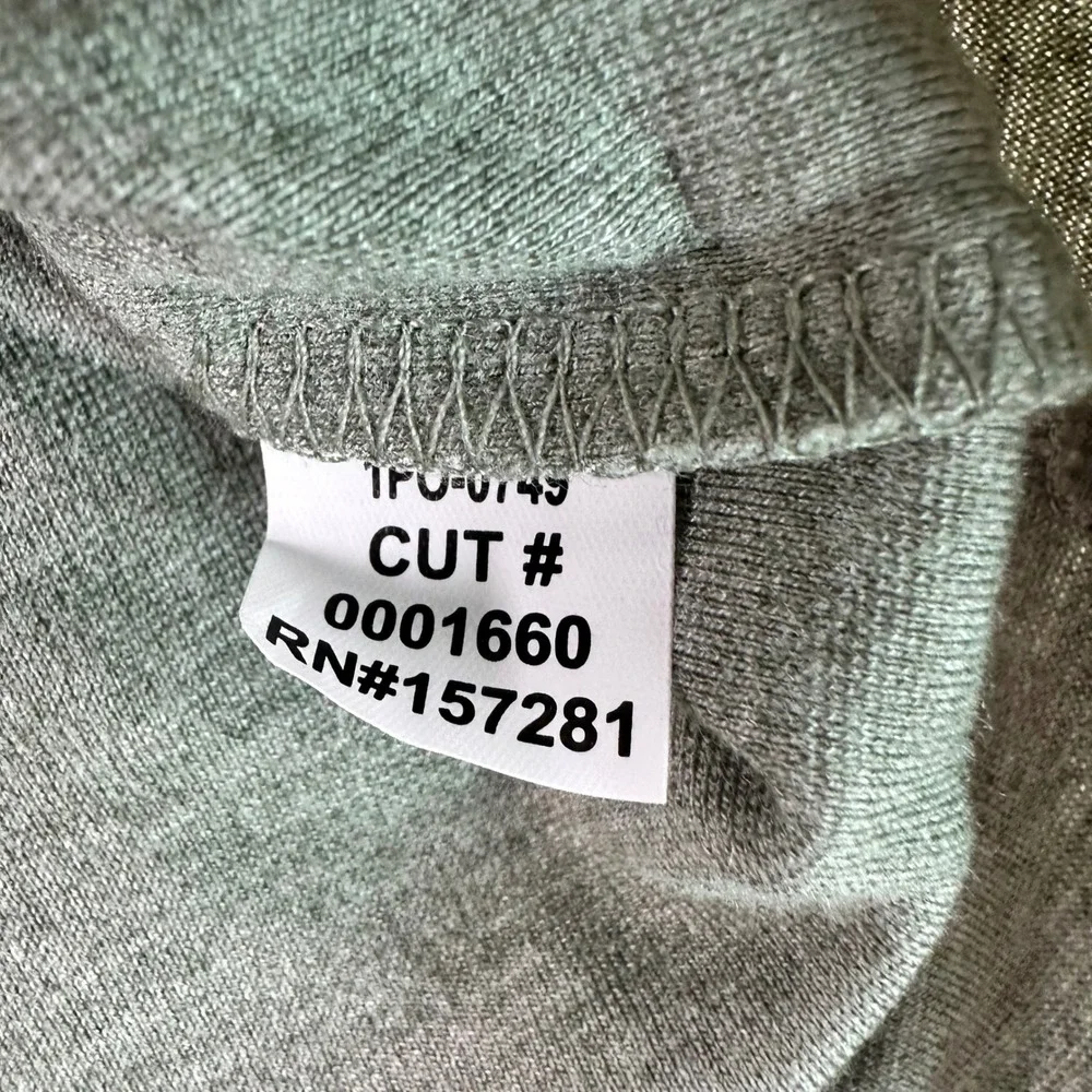 Mizzen+Main Proflex Quarter Zip Sage Green Heather Mens Large Pullover NEW Golf